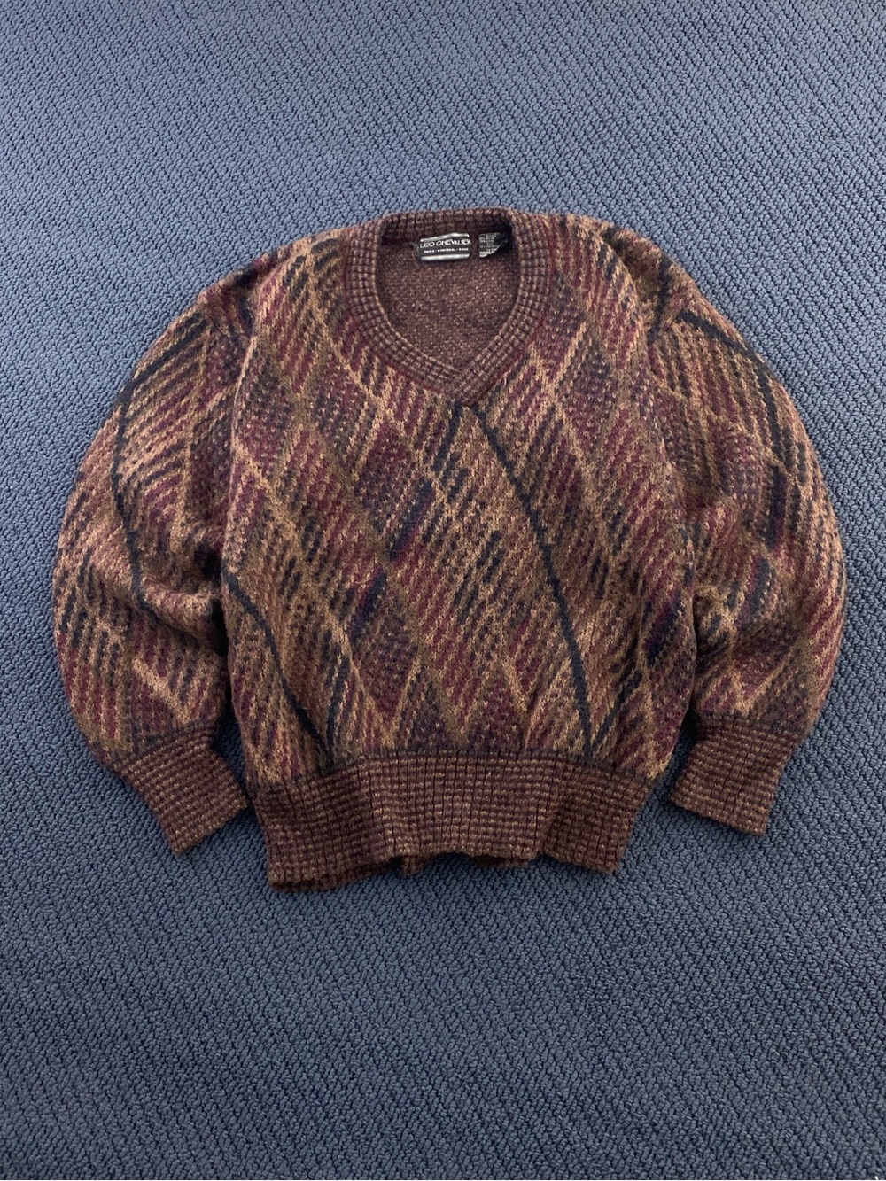 Vintage Brown Leo Chevalier Wool Blend Sweater